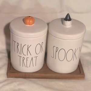 Rae Dunn Halloween Jar Set